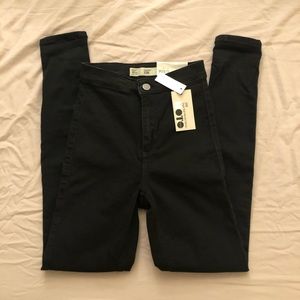 NWT Topshop black Joni jeans size 26/30